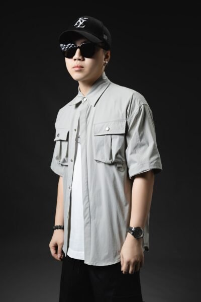 Utility Nylon Stretchy Shirt